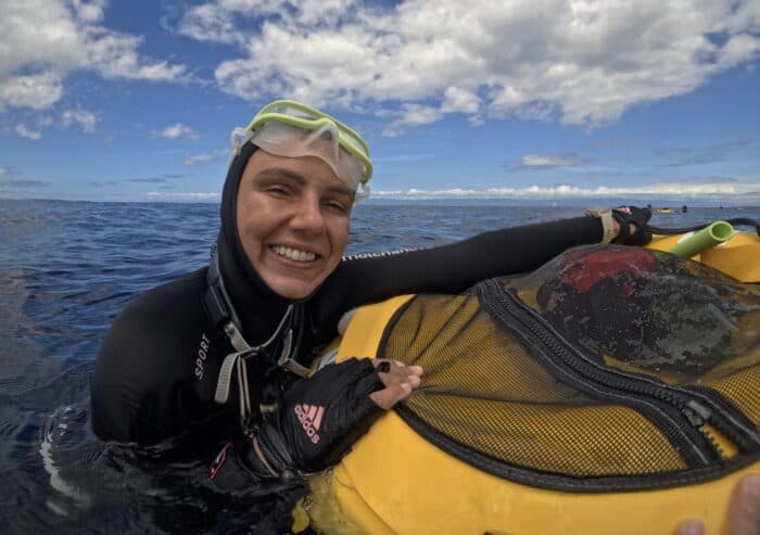 Very happy in my AGULHAS MOKARRAN Mask!