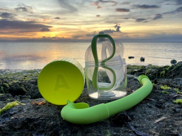 The AGULHAS MOKARRAN Mask, Cepedianus Snorkel, and Mask Box.