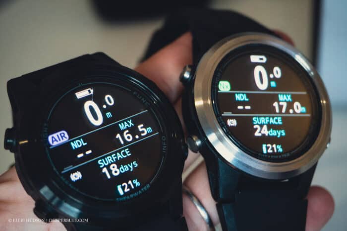 The Shearwater Tern and Tern TX have bright AMOLED displays
