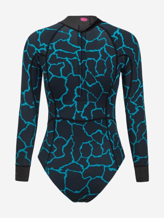 The Mantra Swimskin offers full coverage in the back, and the reverse-zipper makes for a snugger fit to keep out those cold trickles.