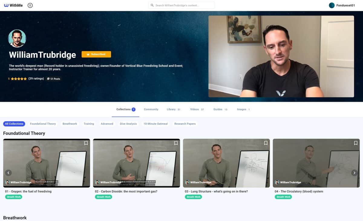 Will Trubridge's Freediving Portal