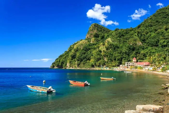 Soufriére Bay in Dominica