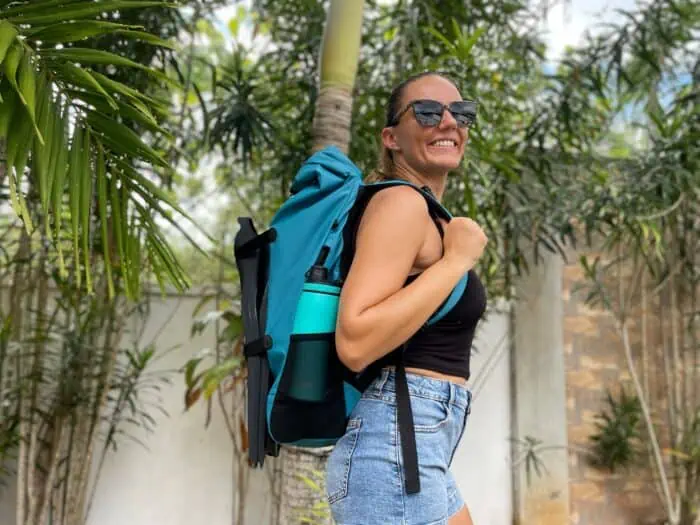 Loving my new favorite traveling companion - the AGULHAS Backpack!