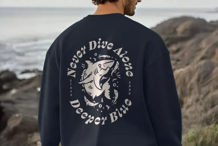 Never Dive Alone Sweatshirt