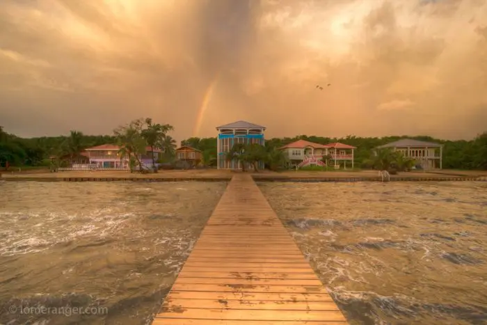 John's awesome house, and some serious weather