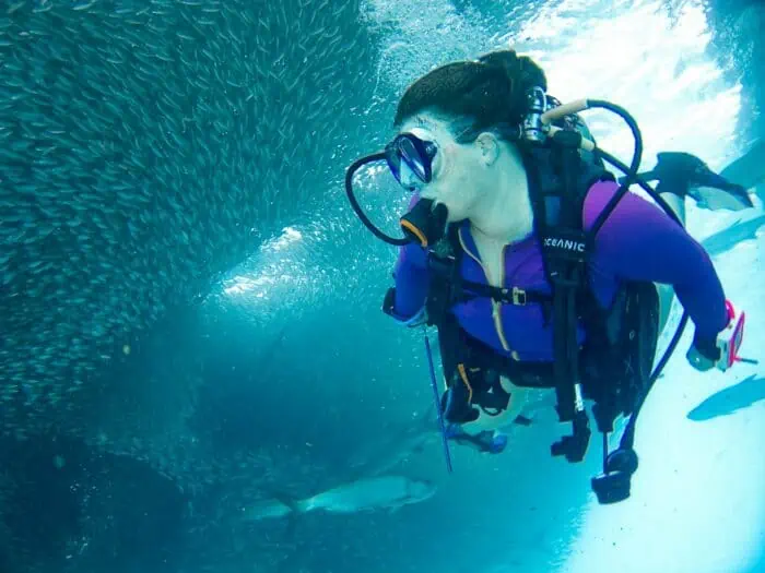 Scuba gear designed for travel or women is ideal for scuba diving for kids