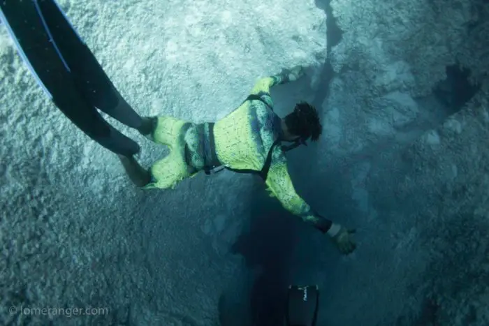 Marlon Contemplates a Creepy Crevasse
