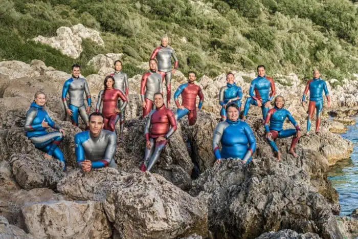 Team USA at the CMAS World Outdoor Freediving Championship 2022 in Ka?, Turkey. Photo by Mitchell Brown.
