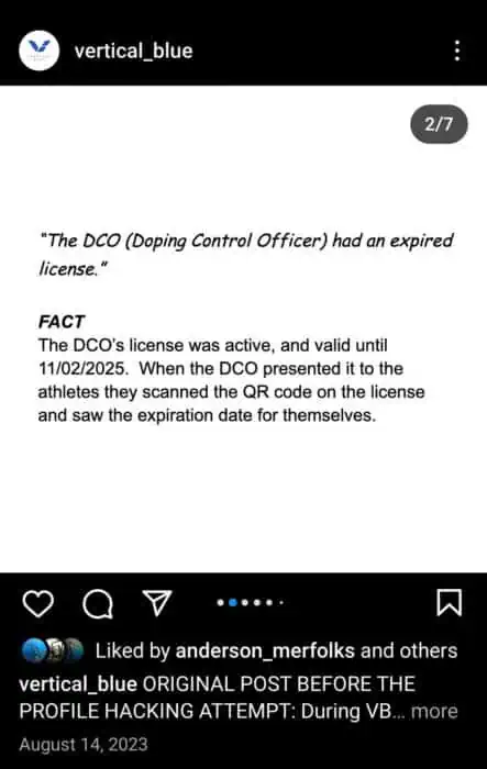 Vertical Blue claims that the DCO’s license was valid on July 4, 2023.